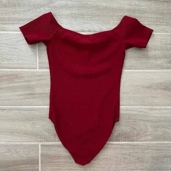 Express Red Off The Shoulder - Picture 2 of 2